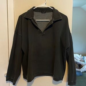 Brandy Melville John Galt henley polo sweatshirt